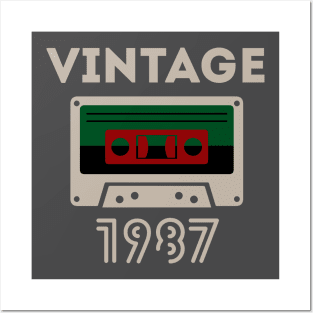 Vintage Cassette Tape - 1987 Posters and Art